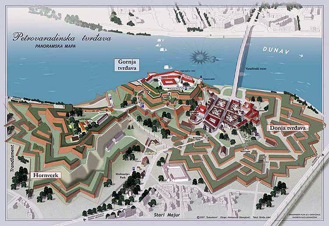 mapa petrovaradina Petrovaradin Fortress @ Starforts.com mapa petrovaradina